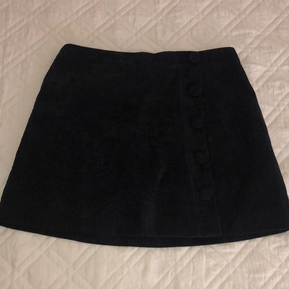 Suede skirt